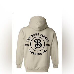 The Babe Closet Beige Hoodie